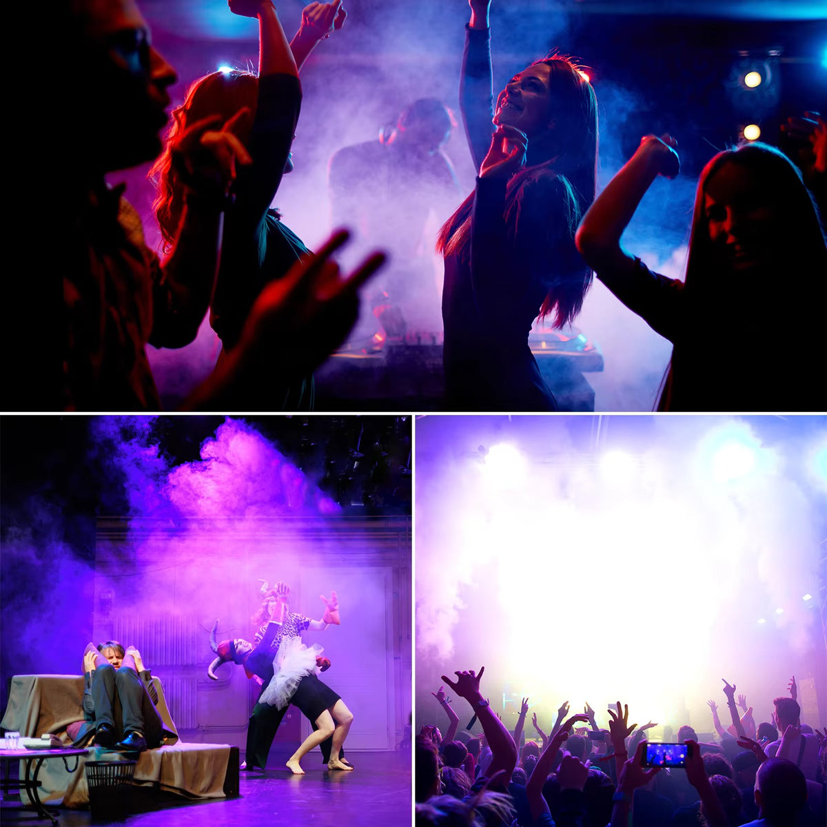 1200W - Colorful Light Remote Control Smoke Machine