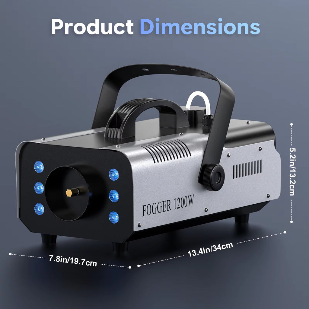 1200W - Colorful Light Remote Control Smoke Machine