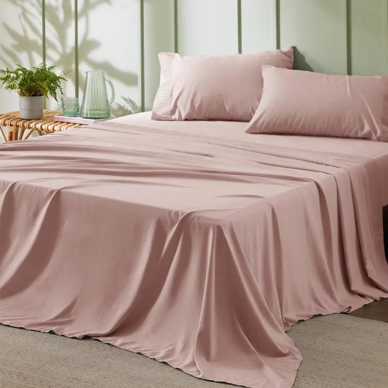 Solid Microfiber Plain Bedsheet Sets