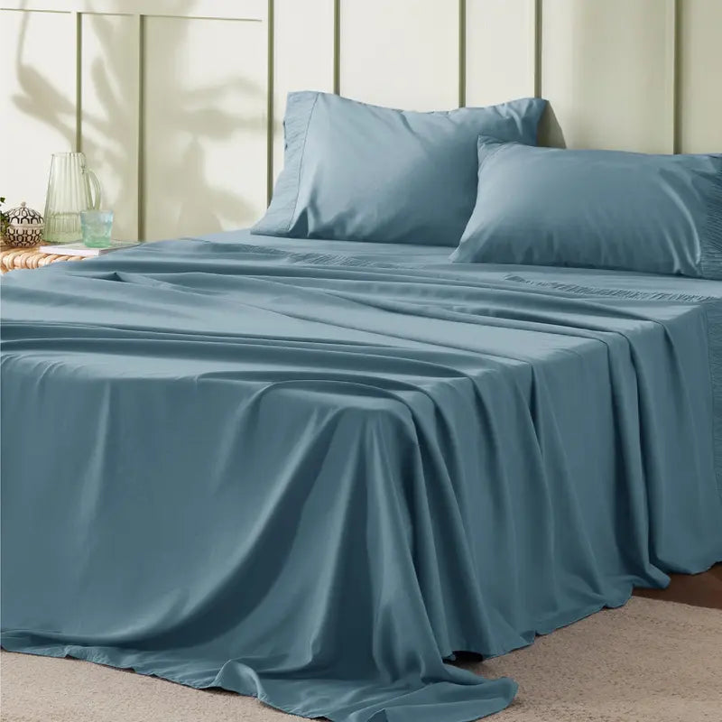 Solid Microfiber Plain Bedsheet Sets